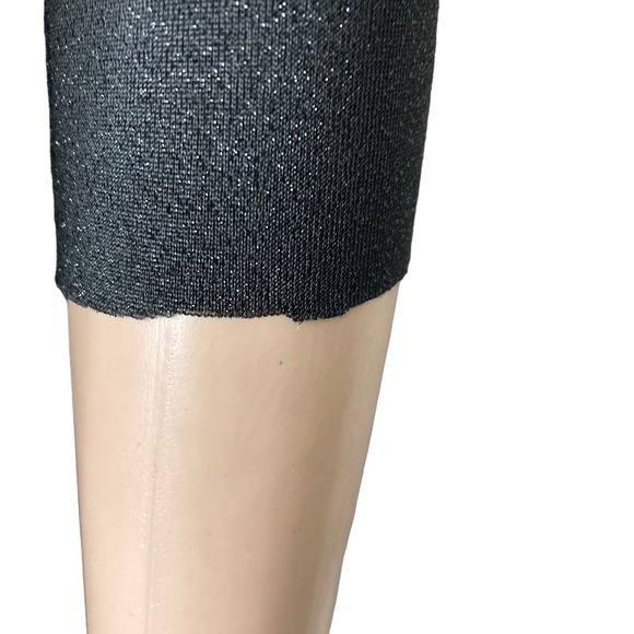 Ted Baker London Blouse Womens Size 0 Asymmetric Black Shimmer Sparkle - Picture 10 of 14